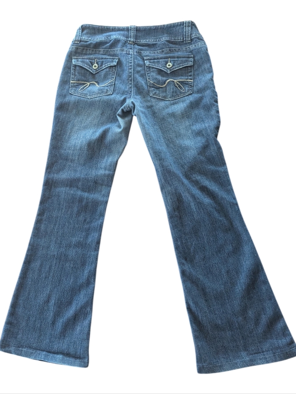 Dynamite Medium Blue Flare Jeans with Embroidered Back Pockets